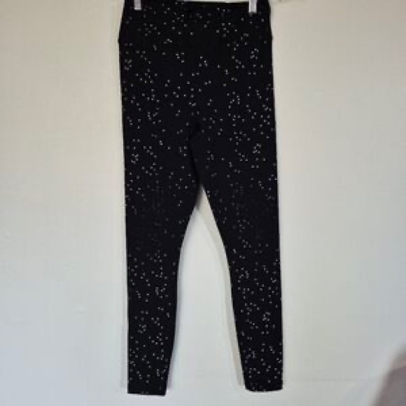 Pants - Girls Black Sparkle Leggings
